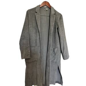 H&M Wool-like Grey Trench Blazer Coatigan, Women’s 2/XS Capsule Minimal